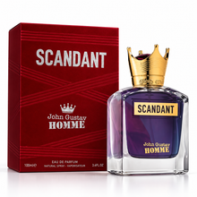 Fragrance World John Gustav Homme Scandant 100ml perfume bottle with original retail box on white