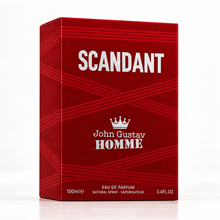 Fragrance World John Gustav Homme Scandant 100ml original retail box only in studio lighting