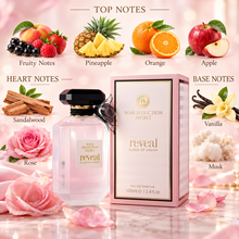 Fragrance World Rose Seduction Secret Reveal Cloud Of Cream Eau de Parfum 100ml Top Heart and Base fragrance notes