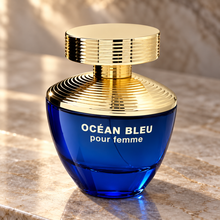 Fragrance World Versus Ocean Bleu Femme Eau de Parfum 100ml bottle only studio detail
