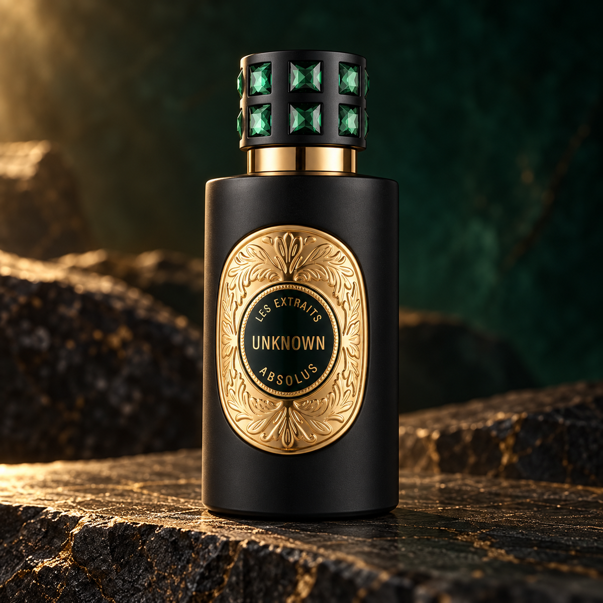 French Avenue Les Extraits Absolus Unknown 60ml bottle alone on charcoal stone