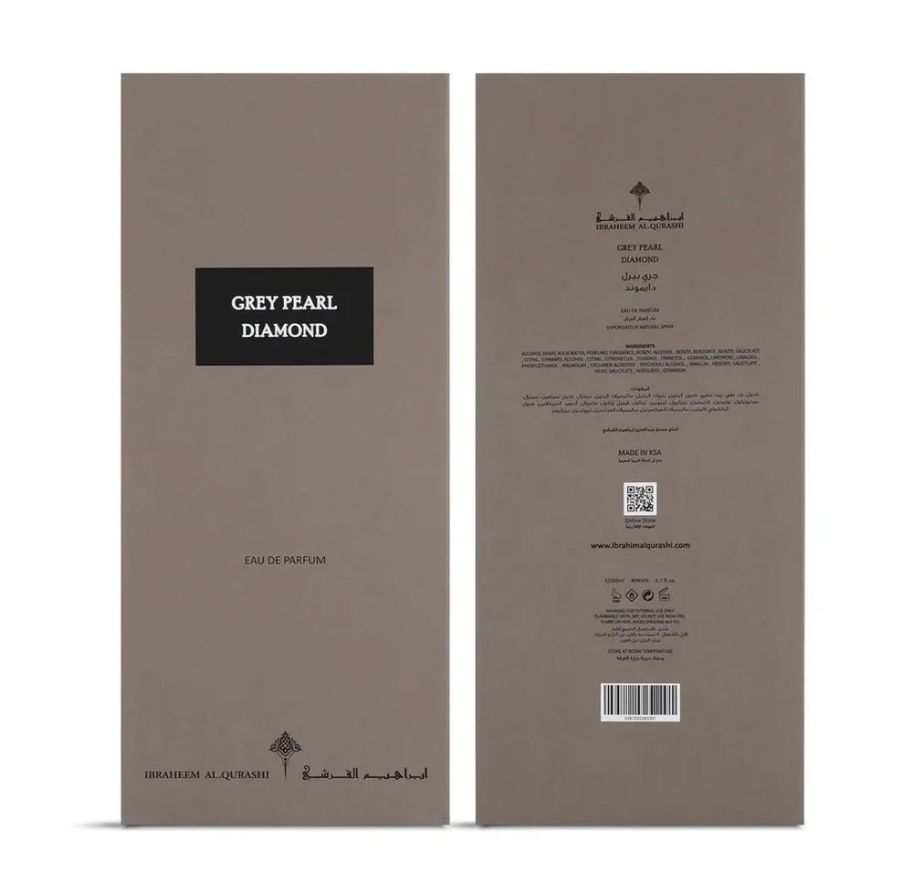 Grey Pearl Diamond EDP 150ml by Ibrahim Al Qurashi (IBRAQ)