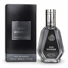 Fragrance World Oud Wonder 50ml Eau de Parfum bottle with original box