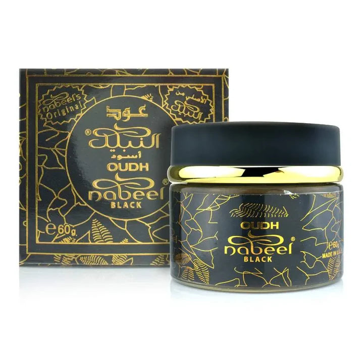 Oudh Nabeel Black Bakhoor Incense 60g 