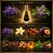 Proud Of You Oud lavender vanilla and oud fragrance note pyramid