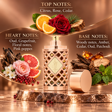Ard Al Zaafaran Jazzab Rose Gold Eau de Parfum 100ml – top, heart and base fragrance notes