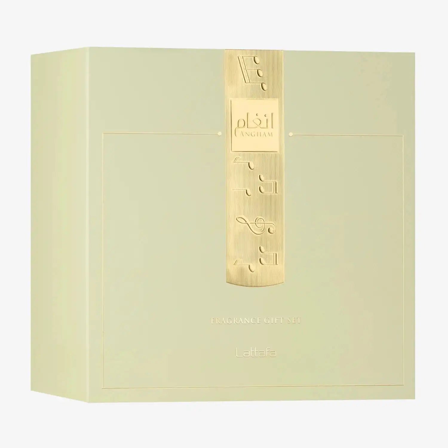 Lattafa Angham 3-Piece Perfume Gift Set – 100ml Eau De Parfum, 12ml Travel Spray & 50ml Hair Mist 