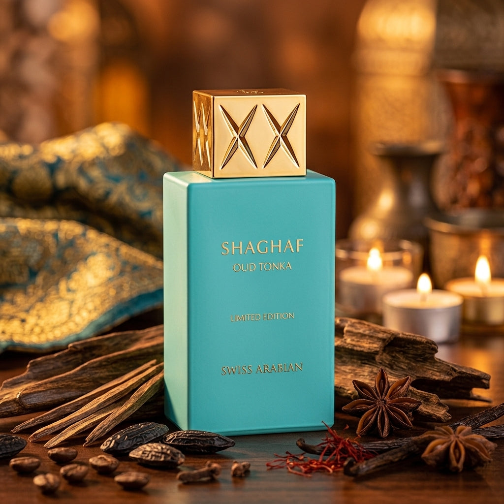 Swiss Arabian Shaghaf Oud Tonka EDP 75ml | Almond & Vanilla